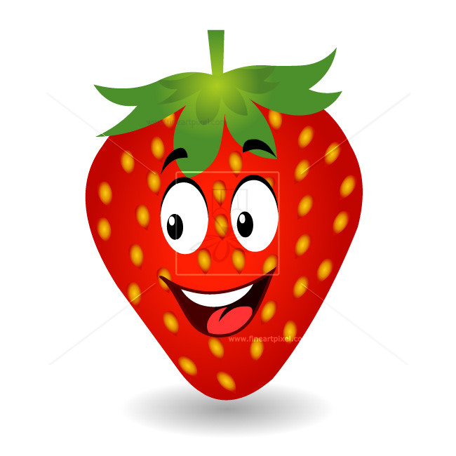 Strawberry Cartoon Vector at Vectorified.com | Collection of Strawberry ...