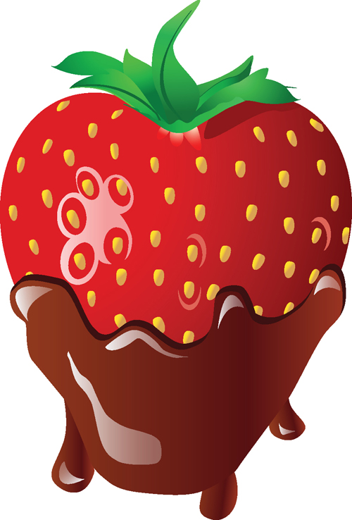 500x738 Vivid Chocolate With Strawberry Vector Over Millions Vectors