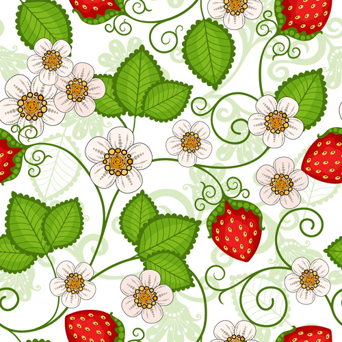 500x500 Strawberries Seamless Pattern Vector Free Vector In Encapsulated