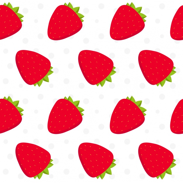 Strawberry Pattern Vector at Vectorified.com | Collection of Strawberry ...