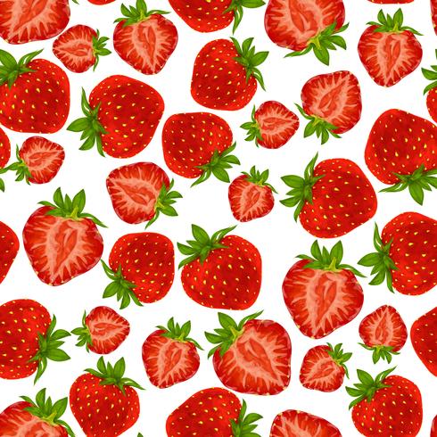 490x490 Strawberry Seamless Pattern