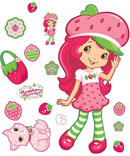 Strawberry Shortcake Clipart Group With Items 431x516 Strawberry Shortcake Clipart Group With Items