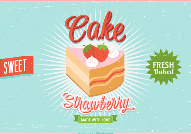 Free Strawberry Shortcake Retro Vector Poster Free Vector Download 632x443 Free Strawberry Shortcake Retro Vector Poster Free Vector Download