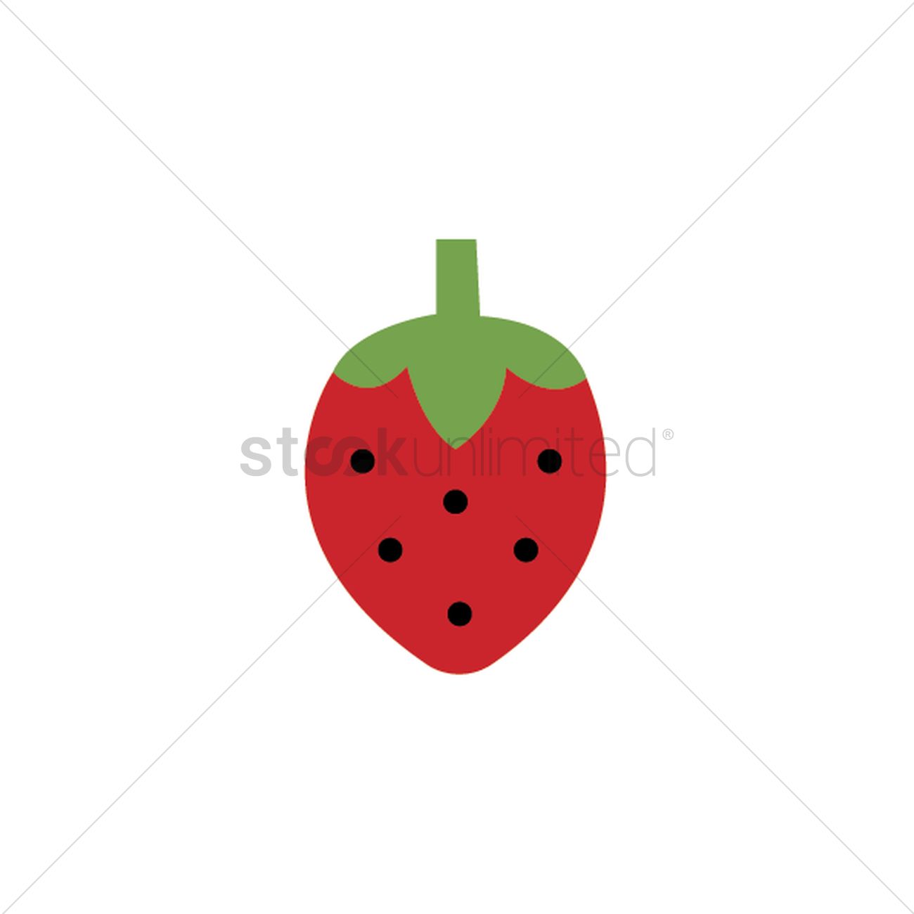 1300x1300 Strawberry Vector Image
