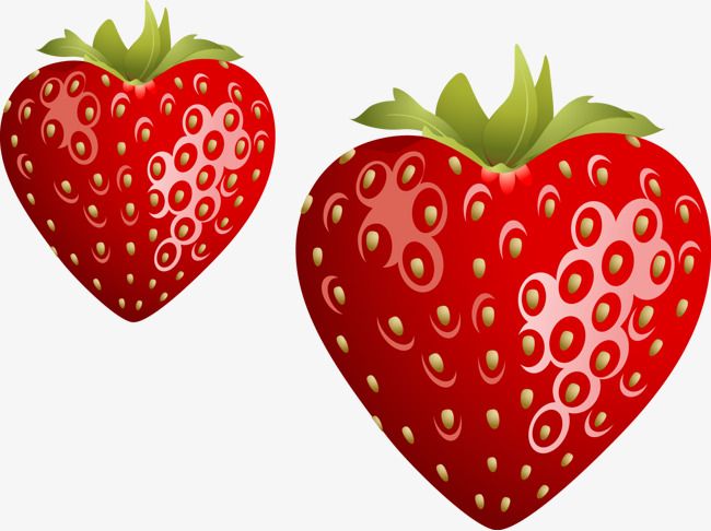 650x486 Vector Heart Shaped Strawberry, Strawberry Clipart, Vector, Vector