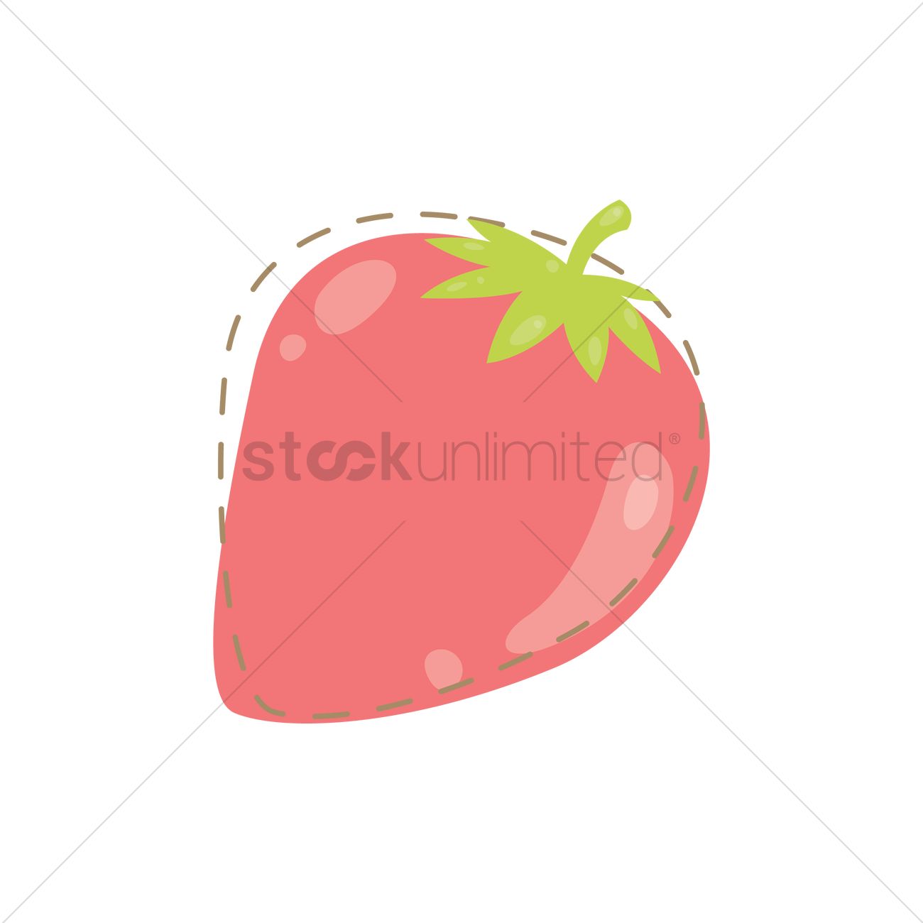 1300x1300 Free Strawberry Vector Image
