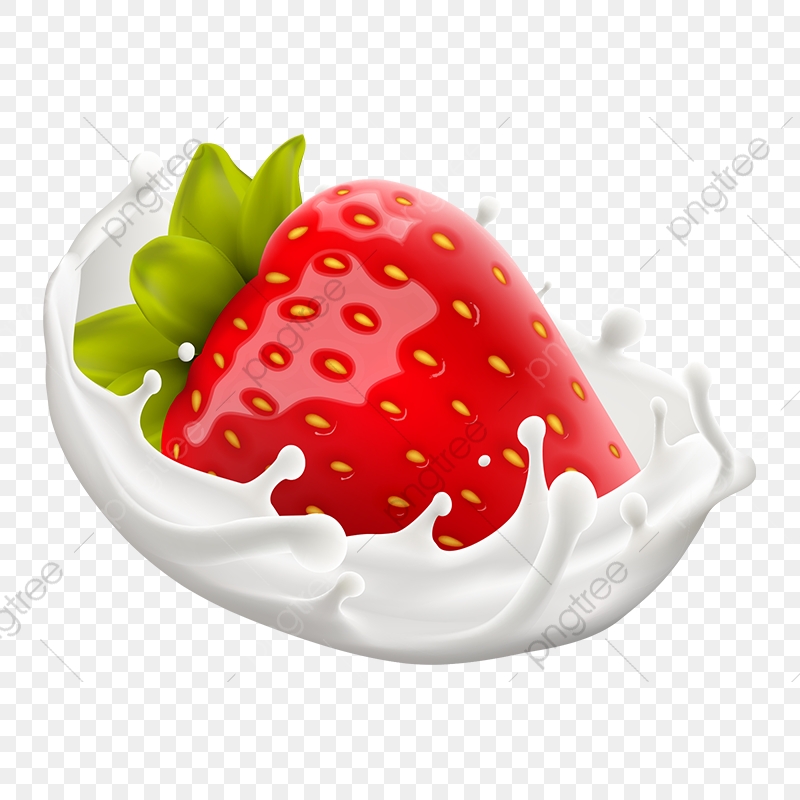 Strawberry Vector With Milk Splash, Strawberry Vector, Milk Splash 800x800 Strawberry Vector With Milk Splash, Strawberry Vector, Milk Splash