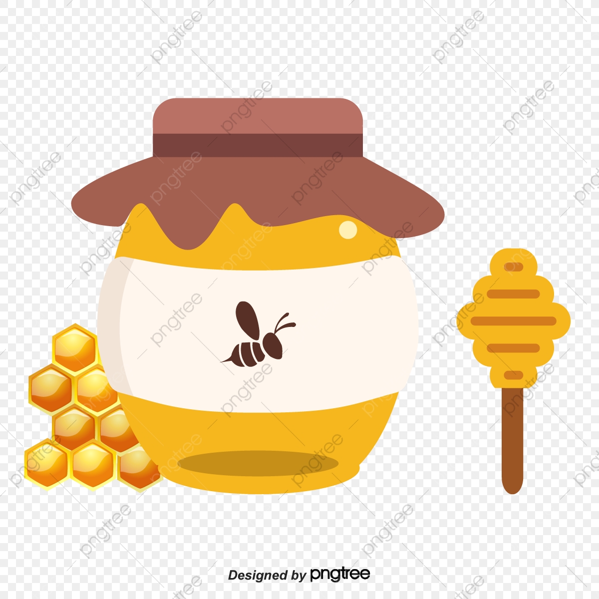 1200x1200 Honey And Honey Tag Stream Vector, Honey, Bee, Honey Cans Png