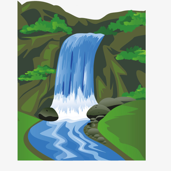 567x567 Mountain Stream, Mountain Vector, Vector