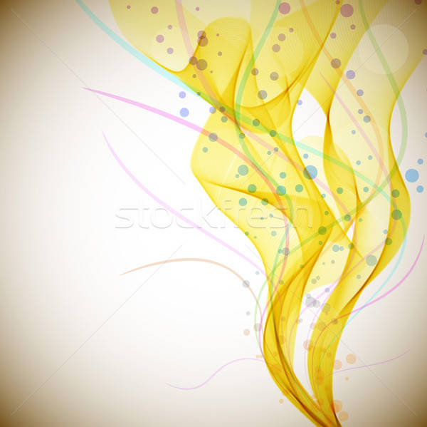 600x599 Yellow Smoke Stream Vector Background With Copy Space Vector