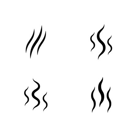 450x450 Smoke Stream Vector Aroma Icon Smell Set Vapor Lines Royalty Free