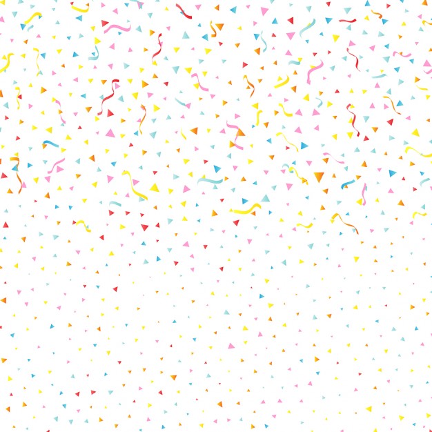 626x626 Celebration Background With Confetti And Streamers Vector Free