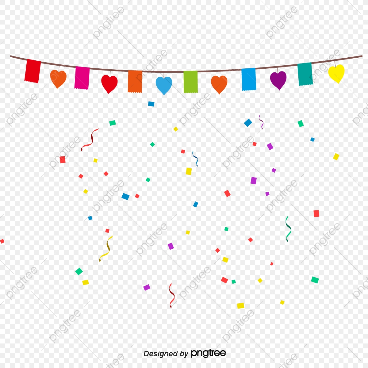 1200x1200 Colorful Streamers, Vector Material, Ribbon, Color Streamer Png