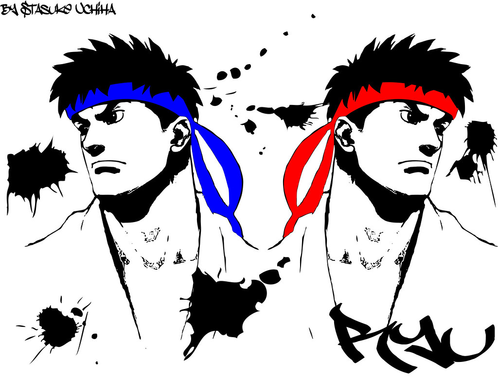 1024x776 Ryu Vector Illustrator Ryu From Street Fighter