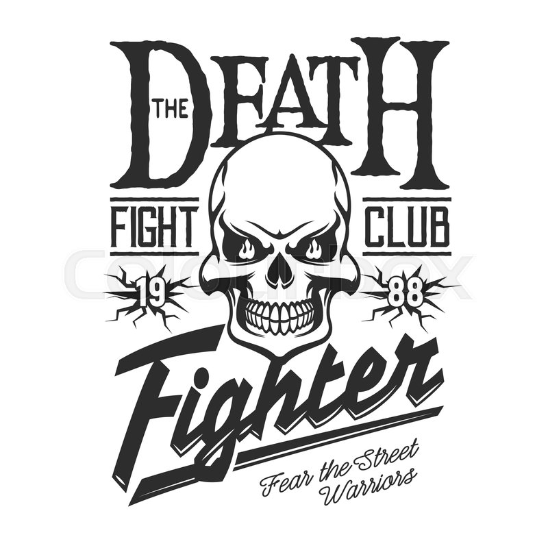 800x800 Fight Club Sign, T Shirt Print Stock Vector Colourbox