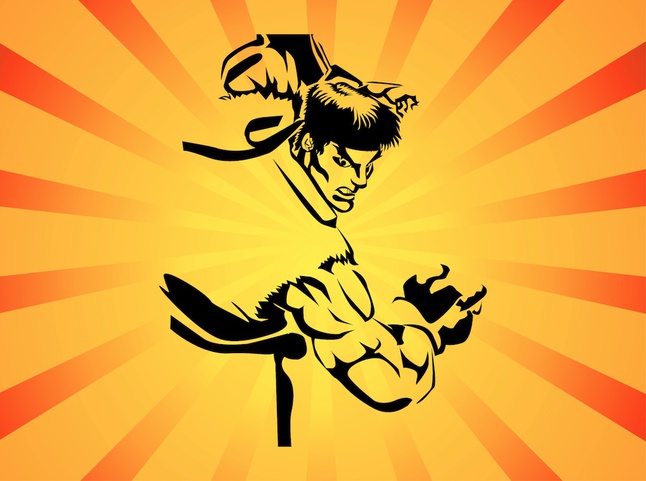 646x481 Hadouken Angry Street Fighter Vector Stock Images
