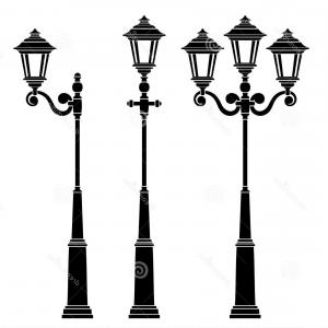 300x300 Photostock Vector Street Lamp Vector Icon Design Outdoor City