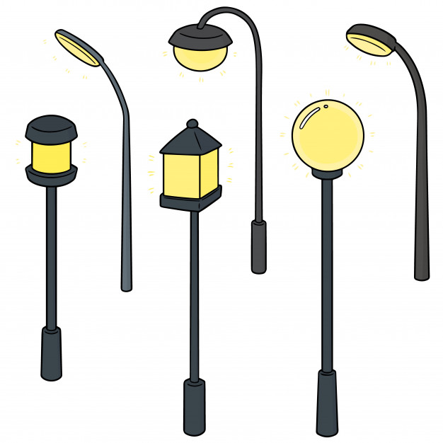 626x626 Set Of Outdoor Lamp Vector Premium Download