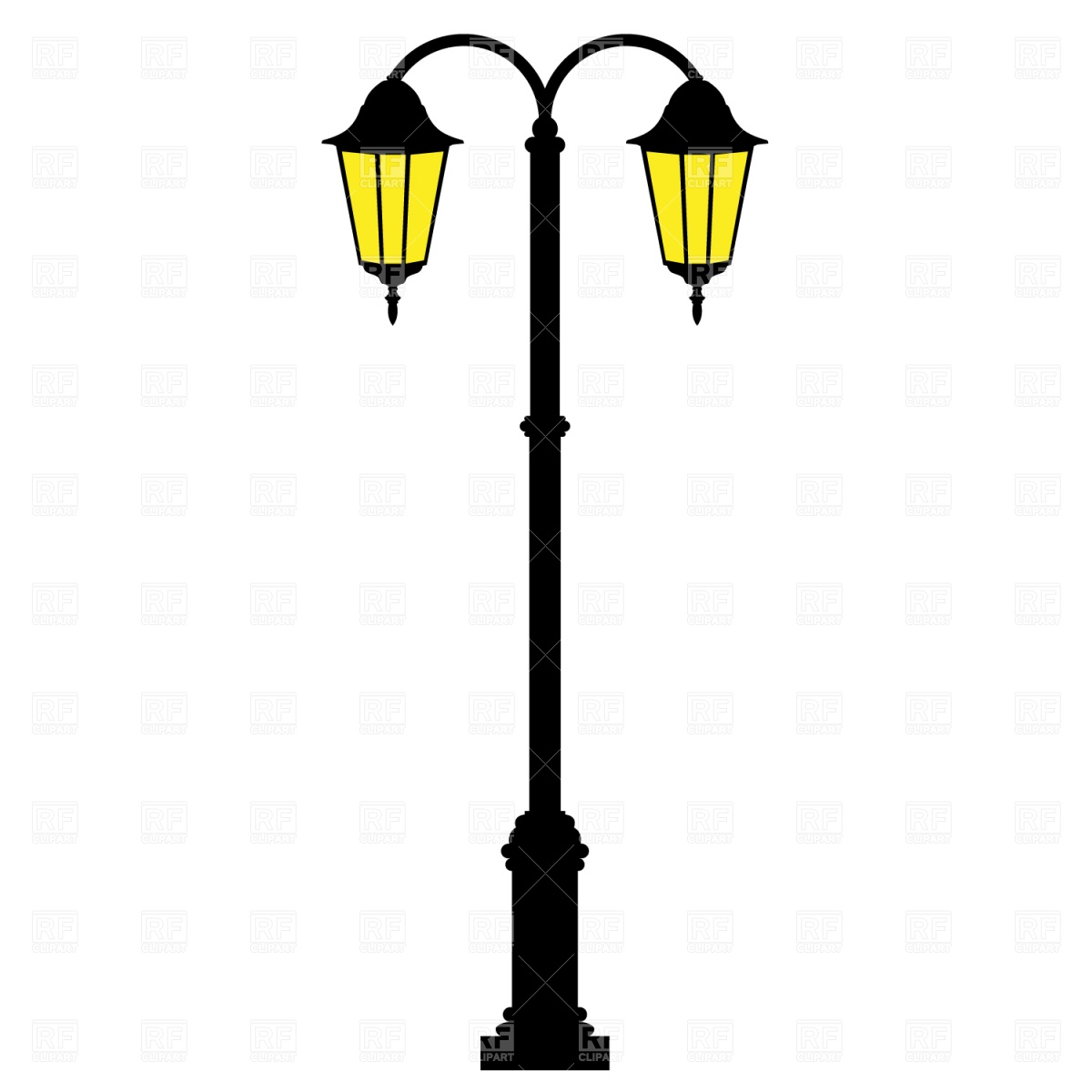 1200x1200 Street Lamp Vector Image Of Objects Prague