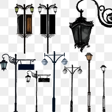 360x360 Street Light Silhouette Png Images Vector And Free