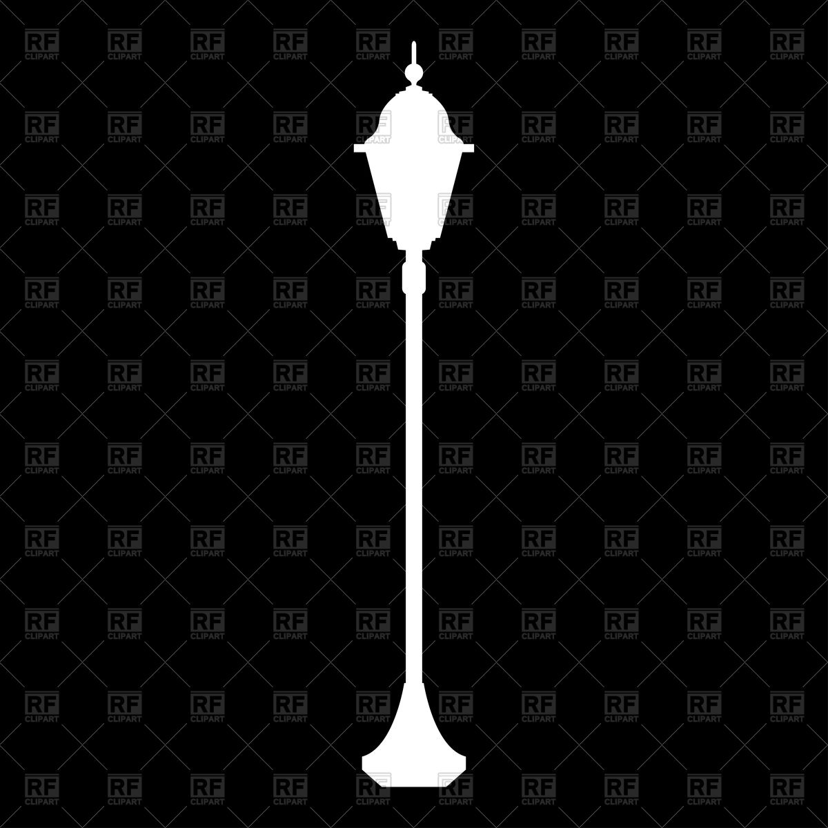 1200x1200 Street Lamp Silhouette