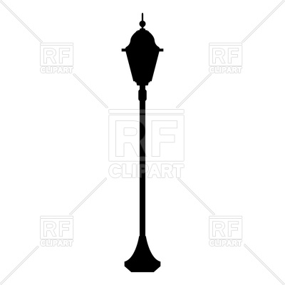 400x400 City Street Lantern Black Color Icon Vector Image Of Icons