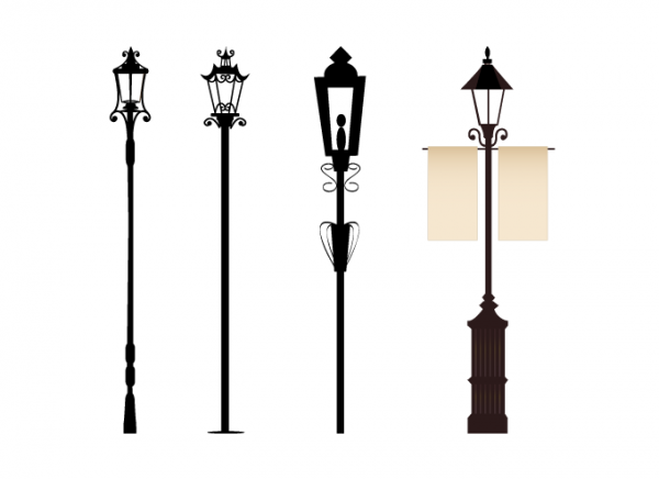 600x436 Vintage Street Lights Perfectly Printable Ii {freebies