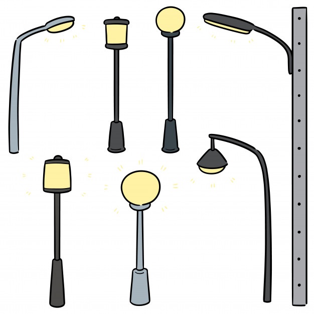 626x626 Street Lamp Vector Vectors, Photos And Free Download