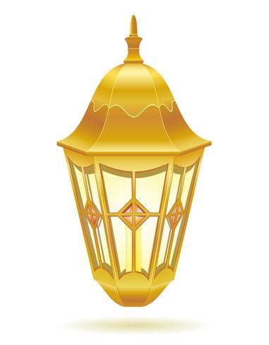 381x490 Retro Vintage Street Light Vector Illustration