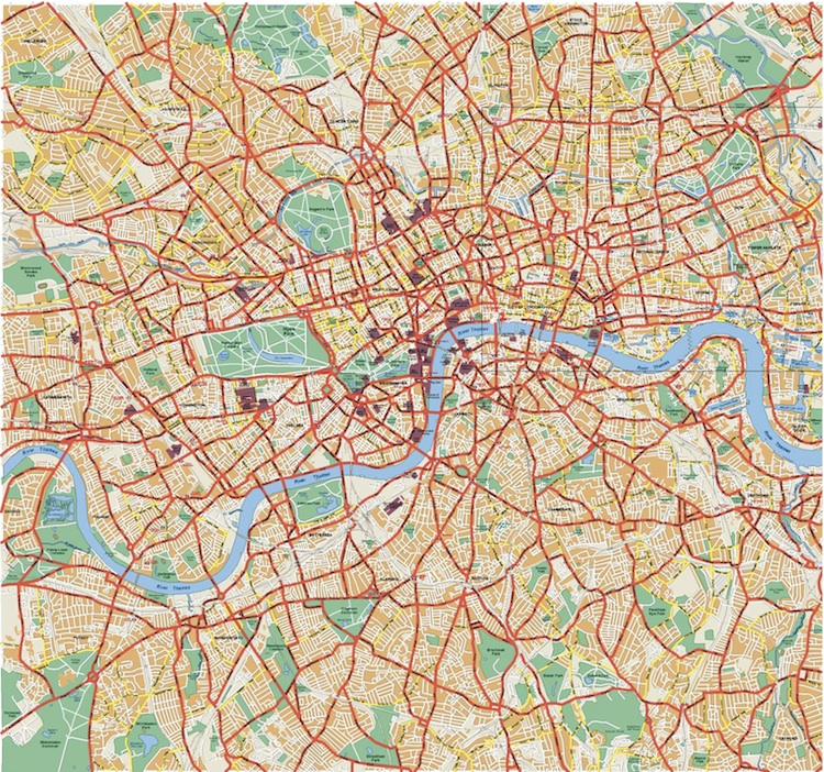 750x702 London Vector Map London Illustrator Vector Maps Order
