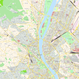 256x256 Scalablemaps Vector Map Of Budapest