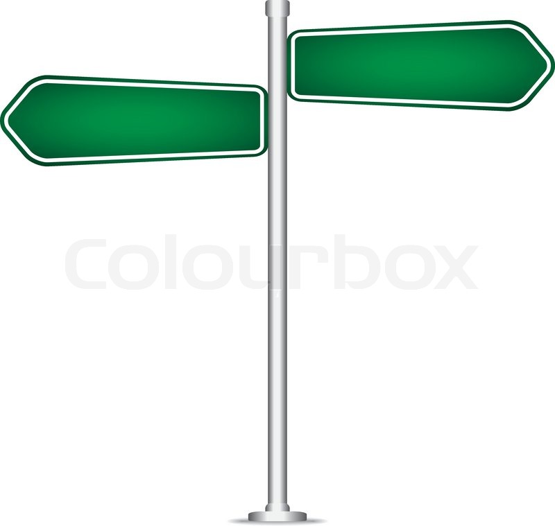 800x759 Vector Pole Sign Road Blank Isolated Stock Vector Colourbox