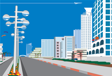 Street Lights Vector Graphics To Download 383x260 Street Lights Vector Graphics To Download