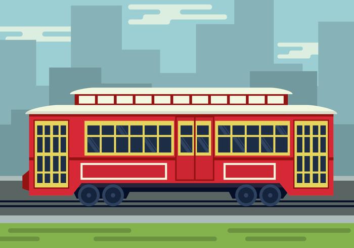 700x490 New Orleans Streetcar Illustration