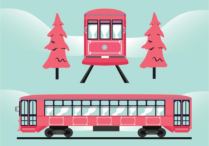 701x490 New Orleans Streetcar Vector Design