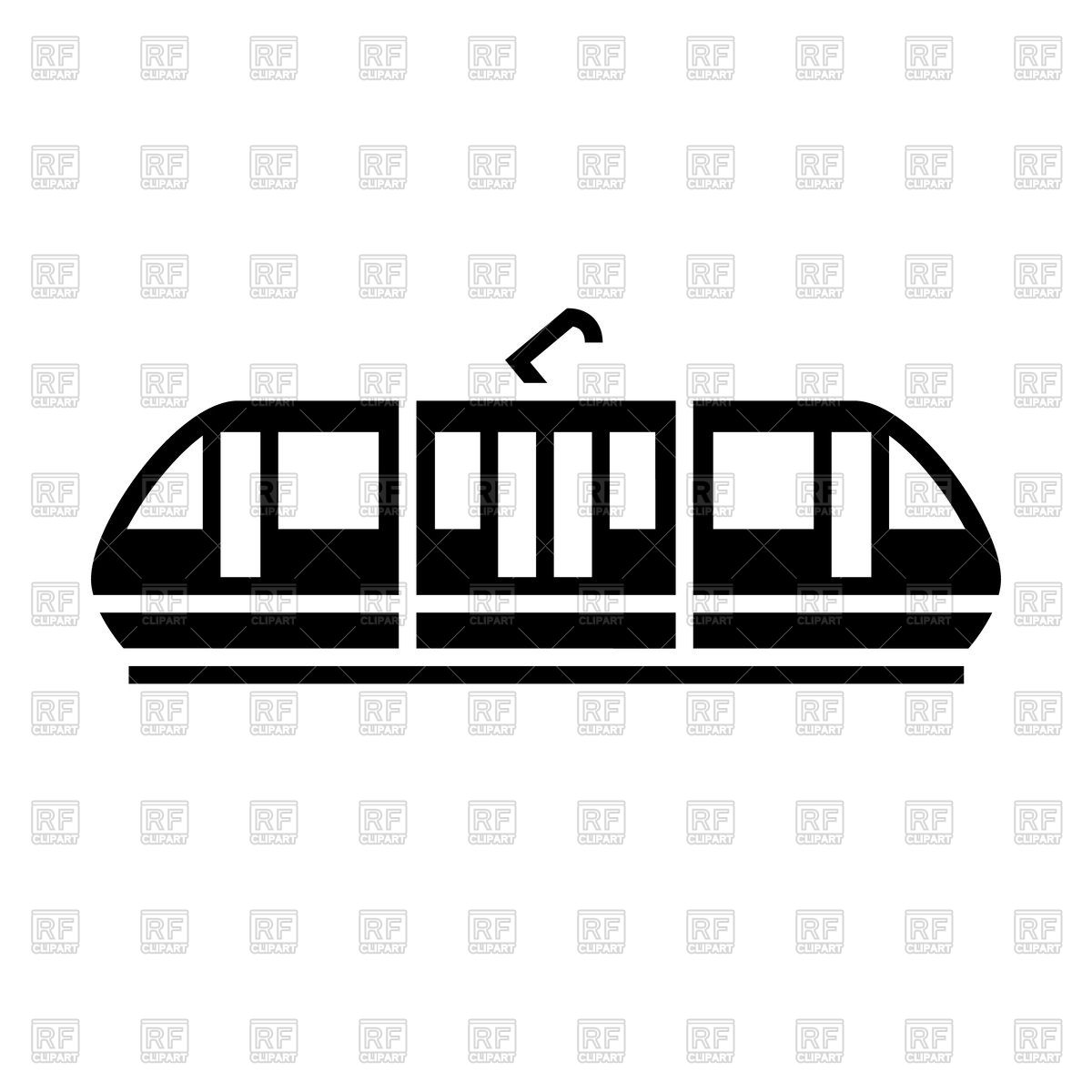 1200x1200 Black Icon Of Tram