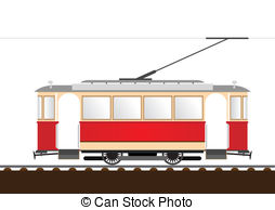 254x194 Streetcar Vector Clip Art Illustrations Streetcar Clipart