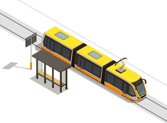543x400 Streetcar On Curated Vector Illustrations, Stock Royalty Free