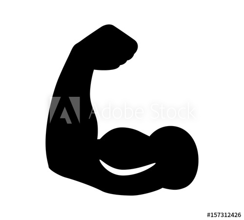 Flexing Bicep Muscle Strength Or Arm Workout Flat Vector Icon 500x450 Flexing Bicep Muscle Strength Or Arm Workout Flat Vector Icon