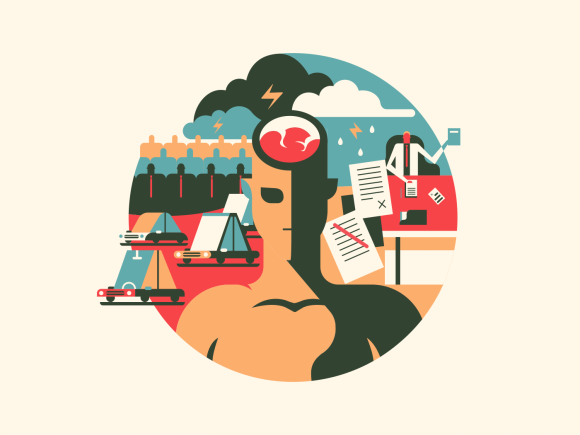 1160x870 Discomfort And Stress Illustration