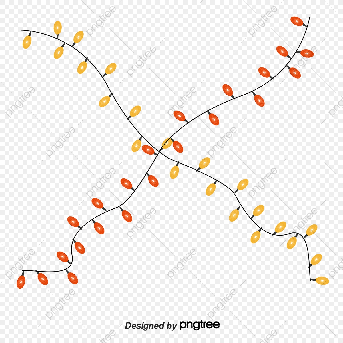 1200x1200 String Lights Png Elements, String Lights Vector, Light, Light Png