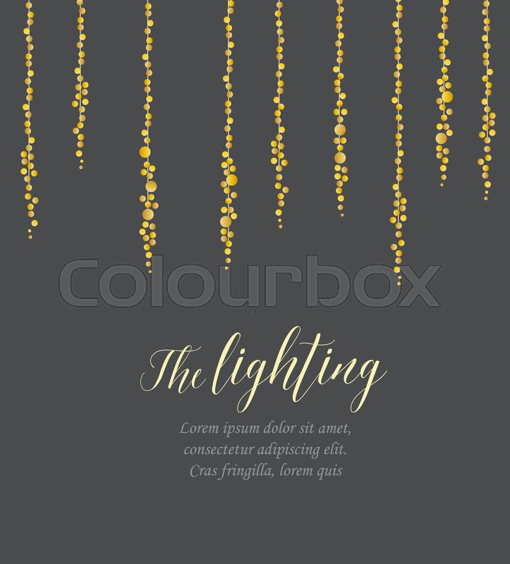 723x800 Vector Illustration Of Light Cords On Stock Vector Colourbox