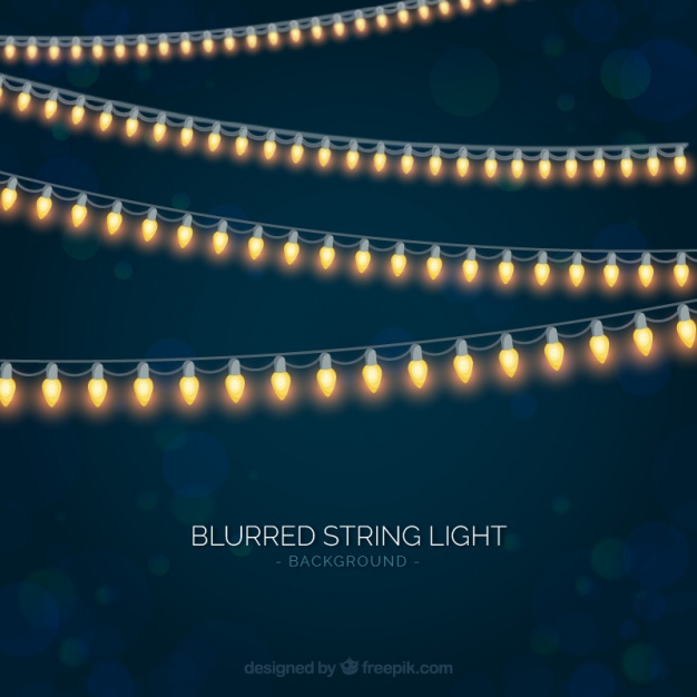 626x626 Blurred Background With String Lights Vector Free Download