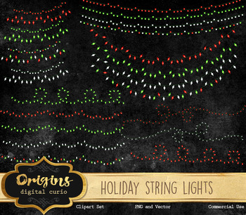 350x306 Holiday Christmas String Lights, Vector And Png