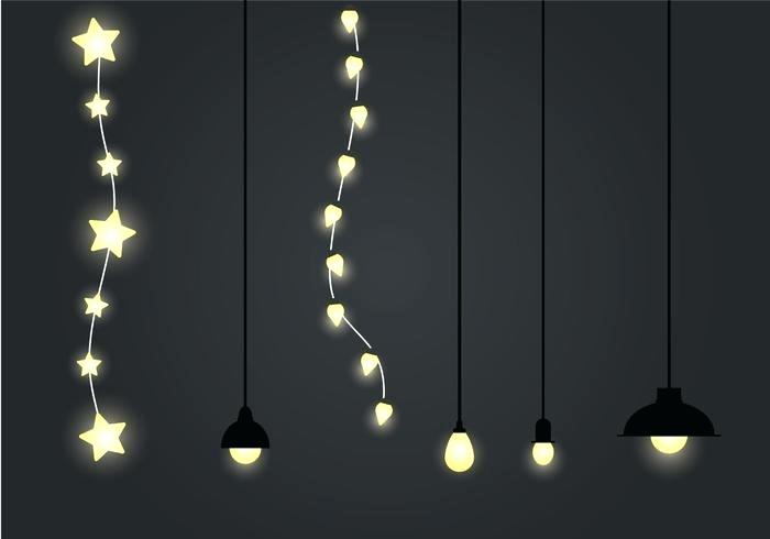 700x490 Hanging String Lights Vector