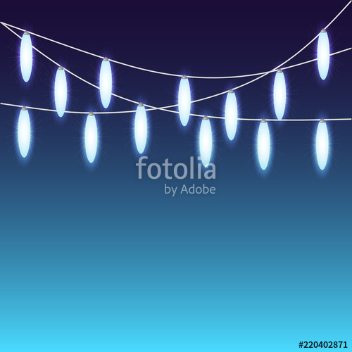 500x500 Glowing Christmas Lights Or Bright Party Lights Vector Mock Up