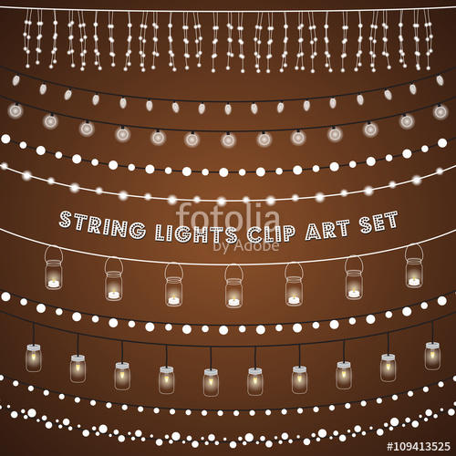 Rustic String Lights Set Stock Image And Royalty Free Vector 500x500 Rustic String Lights Set Stock Image And Royalty Free Vector