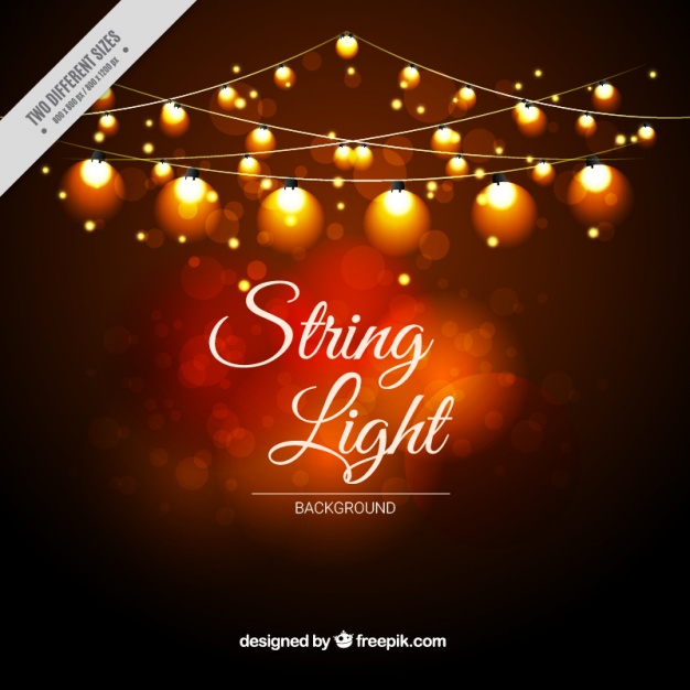 Warm Bokeh Background With Decorative String Lights Vector Free 626x626 Warm Bokeh Background With Decorative String Lights Vector Free