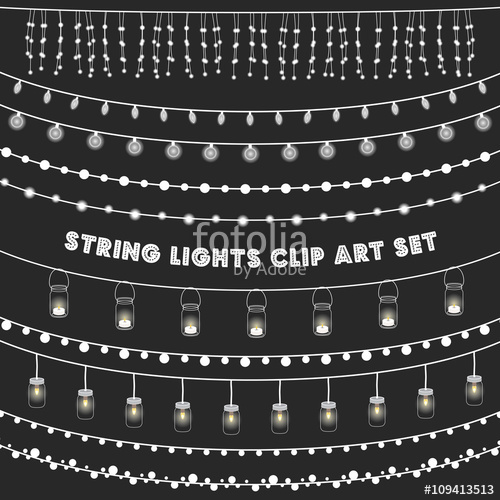 Chalkboard String Lights Set Stock Image And Royalty Free Vector 500x500 Chalkboard String Lights Set Stock Image And Royalty Free Vector