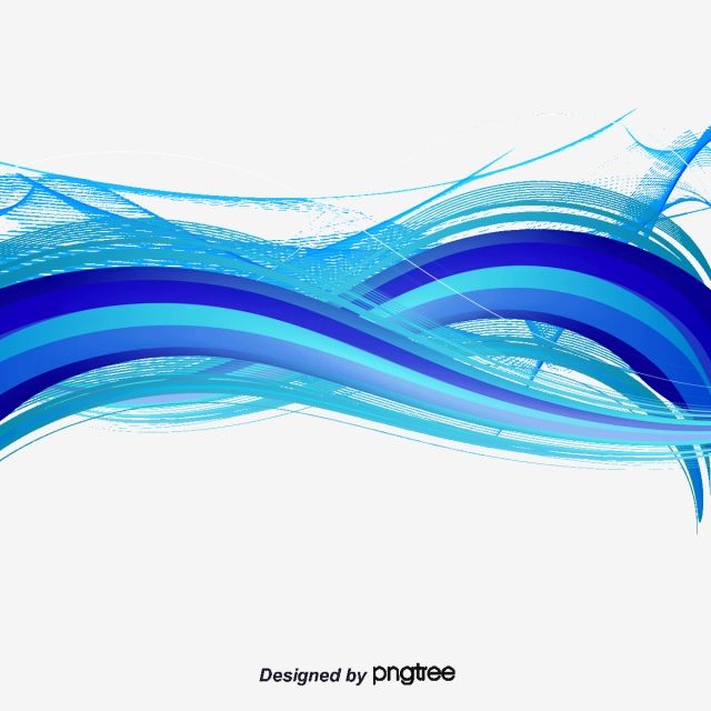 640x640 Smooth Lines Curve Striped Background Ornament, Light Blue, Smooth